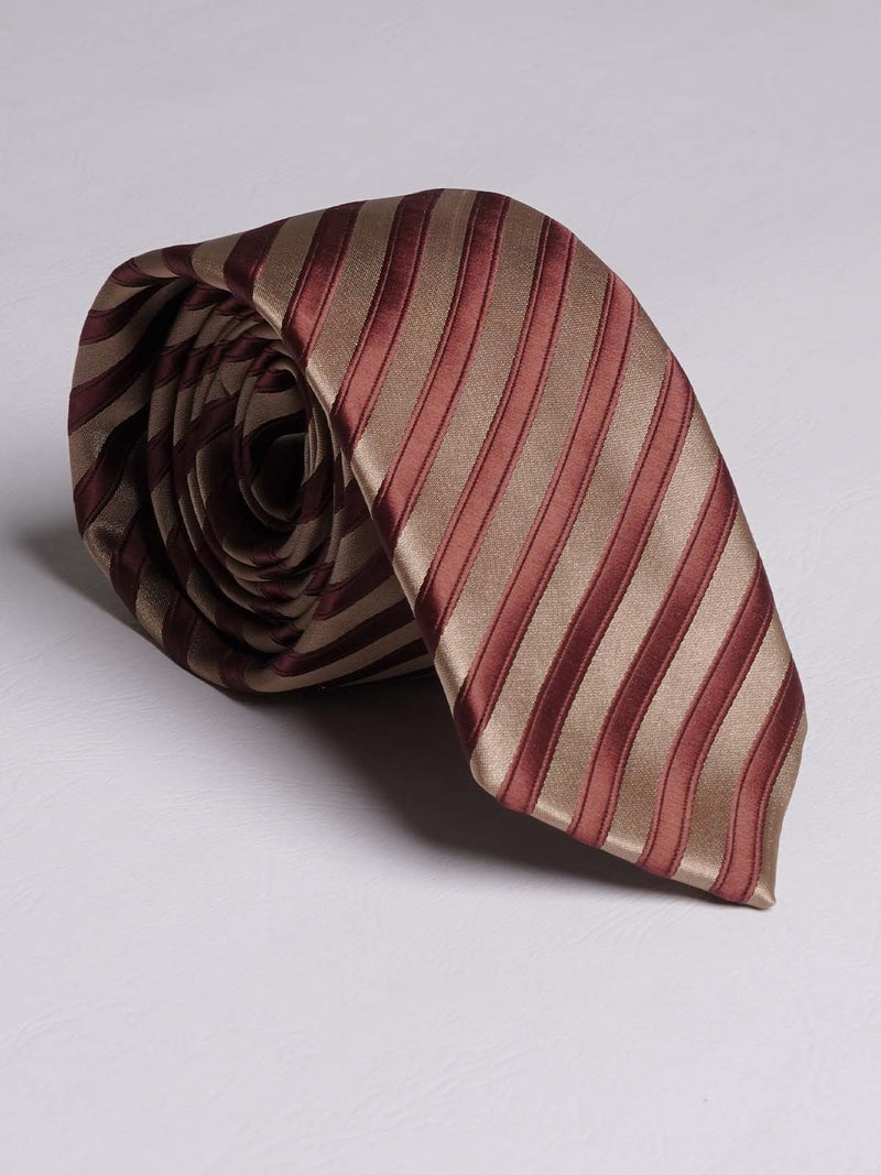 Brown Striped Tie (TIE-779)