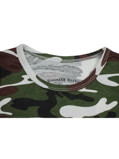 Camouflage Green & Brown Boys Sando (BT-50)