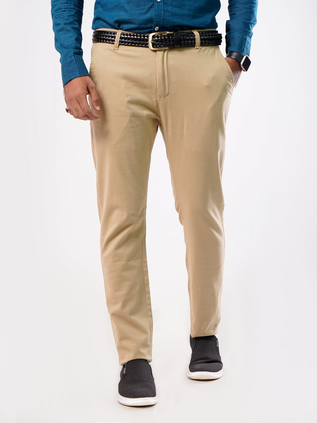 Fawn Plain Cotton Chino-24