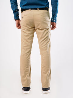 Khaki Plain Cotton Chino-22