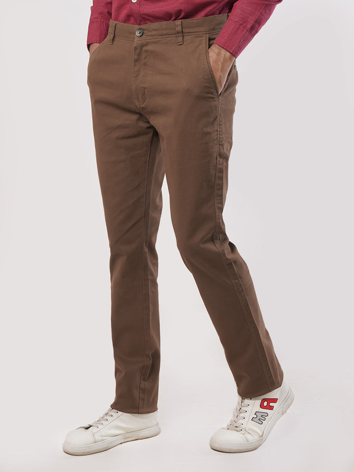 Copper Plain Cotton Chino Pant-25