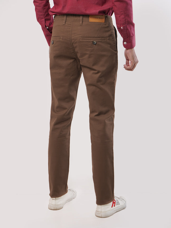 Copper Plain Cotton Chino Pant-25