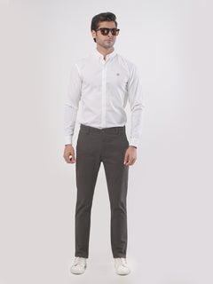 Dark Brown Plain Cotton Chino Pant-25