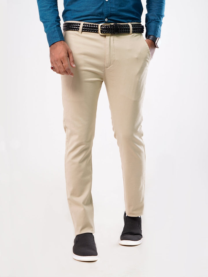 Fawn Plain Cotton Chino-22