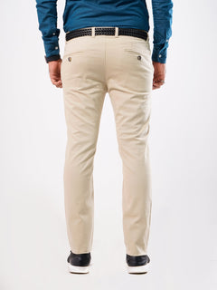 Beige Plain Cotton Chino-24