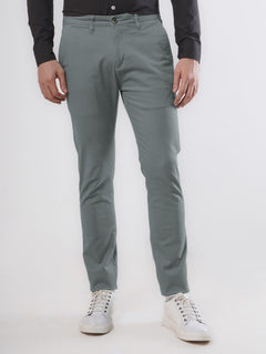 Grey Plain Cotton Chino Pant-26