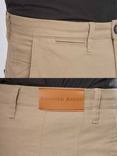 Khaki Plain Cotton Chino Pant-26