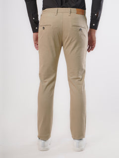 Khaki Plain Cotton Chino Pant-26