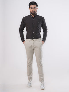 Light Fawn Plain Cotton Chino-26