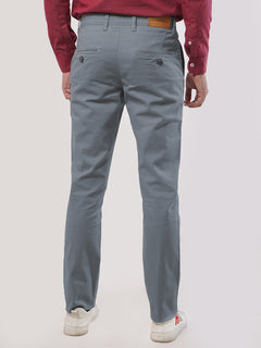 Light Grey Plain Cotton Chino Pant-25