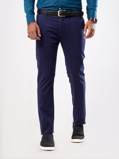 Navy Blue Plain Cotton Chino-24