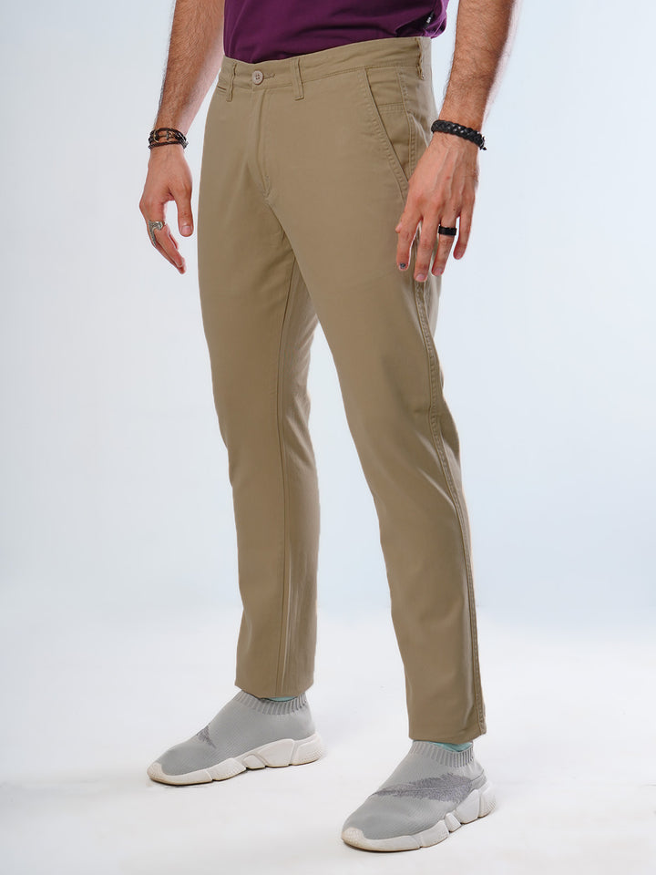 Mustard Plain Cotton Chino Pant-29