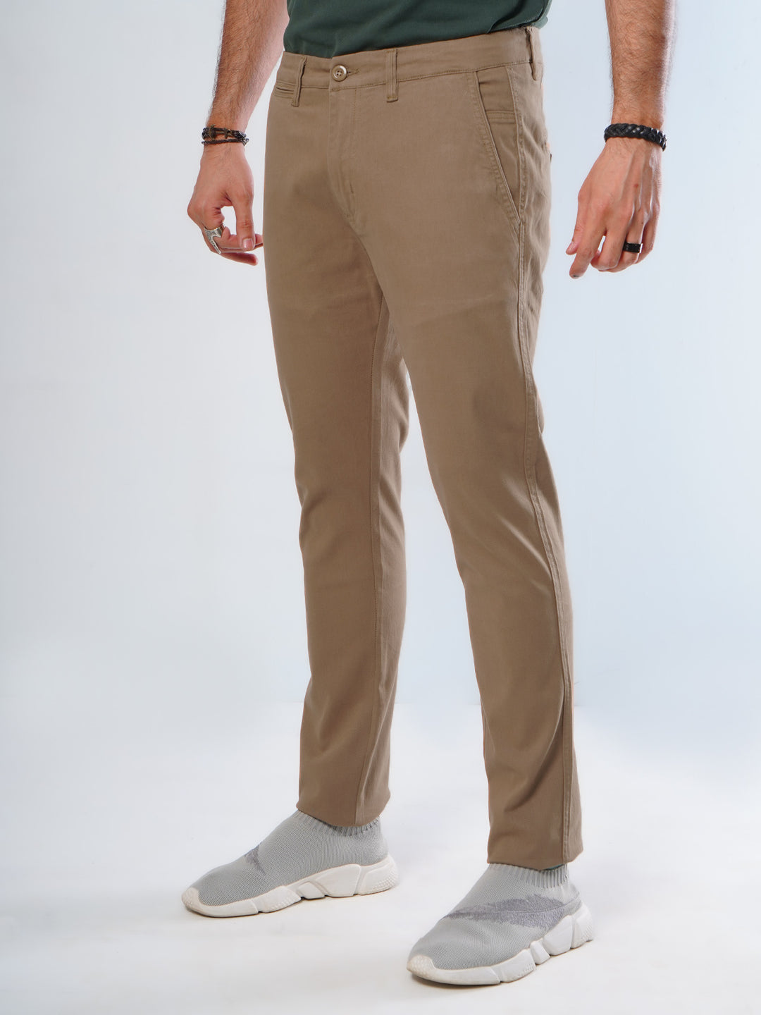 Camel Plain Cotton Chino Pant-29