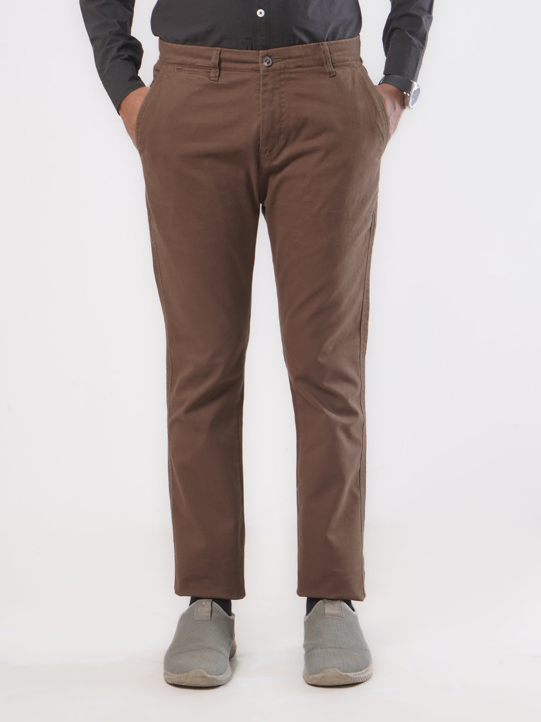 Copper Plain Cotton Chino Pant-26