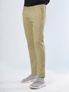 Light Khaki Plain Cotton Chino Pant-29