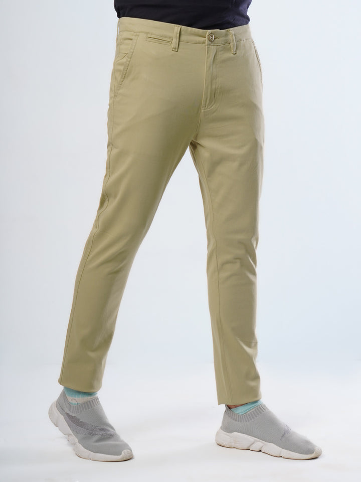 Light Khaki Plain Cotton Chino Pant-29