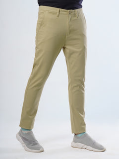 Light Khaki Plain Cotton Chino Pant-29