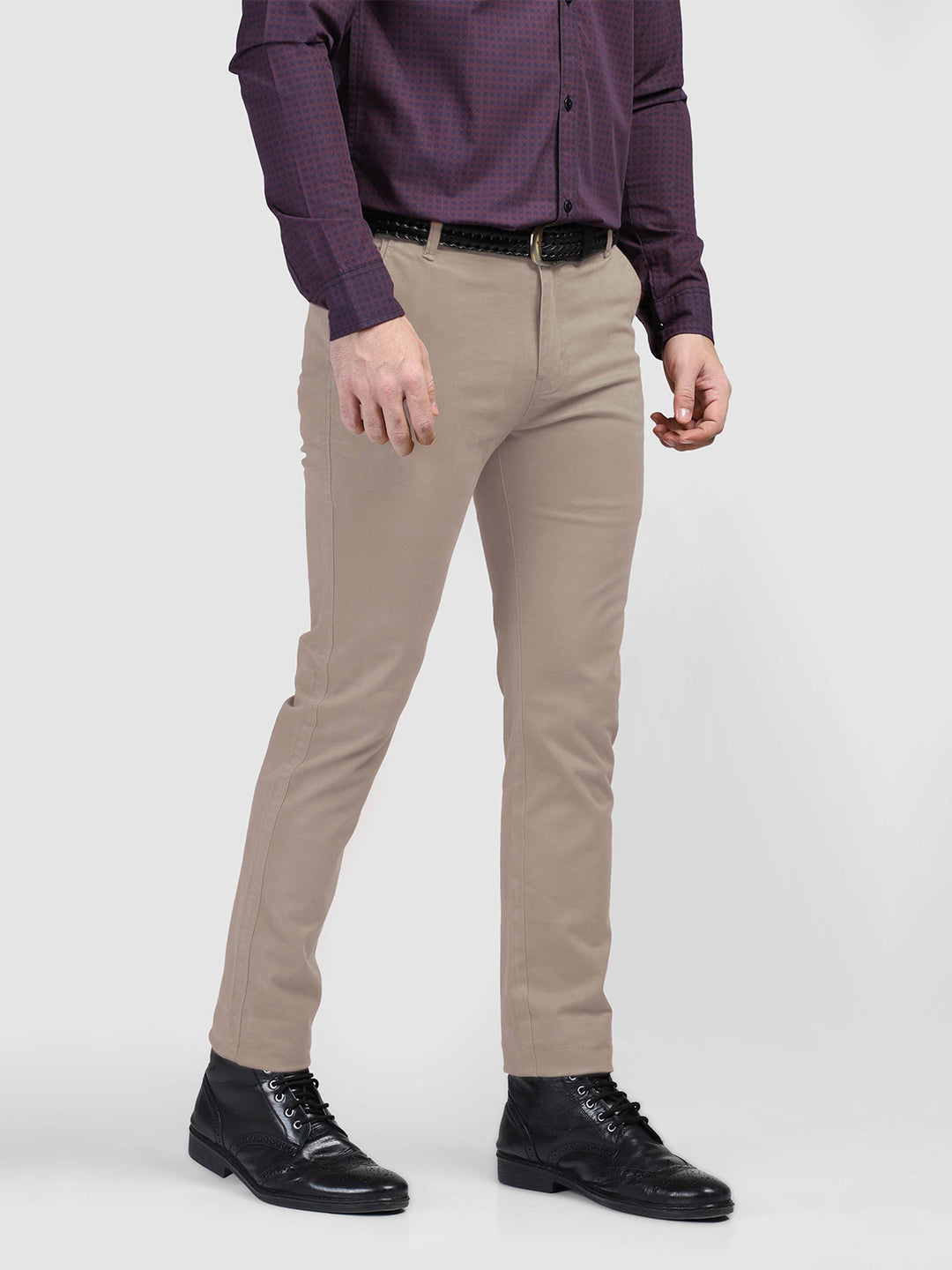 Fawn Plain Cotton Chino-21