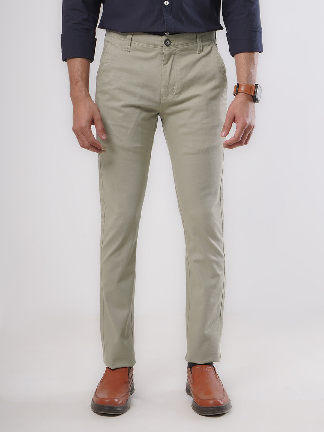 Fawn Plain Cotton Chino Pant-27