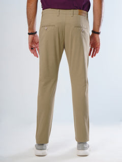 Dark Khaki Plain Cotton Chino Pant-29