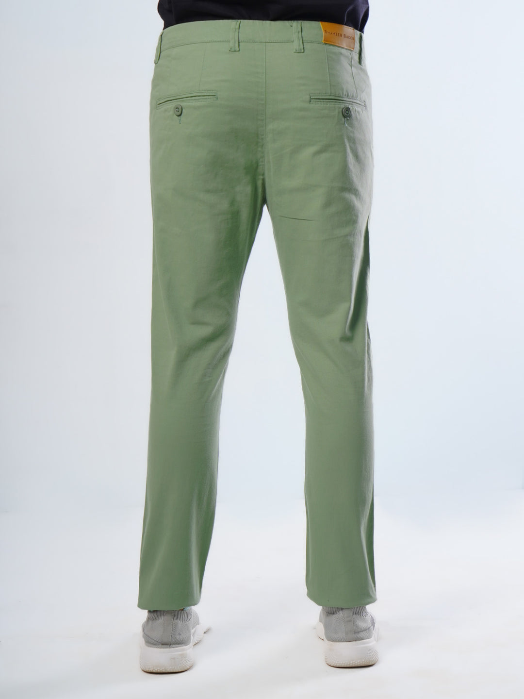 Light Green Plain Cotton Chino Pant-29