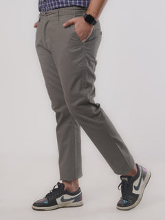 Dark Olive Plain Cotton Chino Pant-26