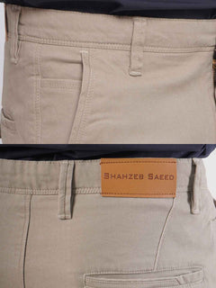 Light Fawn Plain Cotton Chino Pant-25