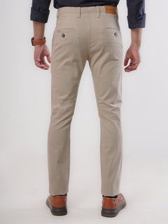 Light Fawn Plain Cotton Chino Pant-25