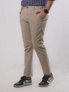 Light Khaki Plain Cotton Chino Pant-26