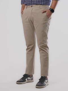 Light Khaki Plain Cotton Chino Pant-26