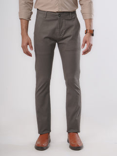 Brown Plain Cotton Chino Pant-25