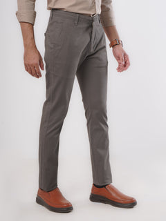 Brown Plain Cotton Chino Pant-25