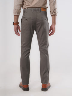 Brown Plain Cotton Chino Pant-25