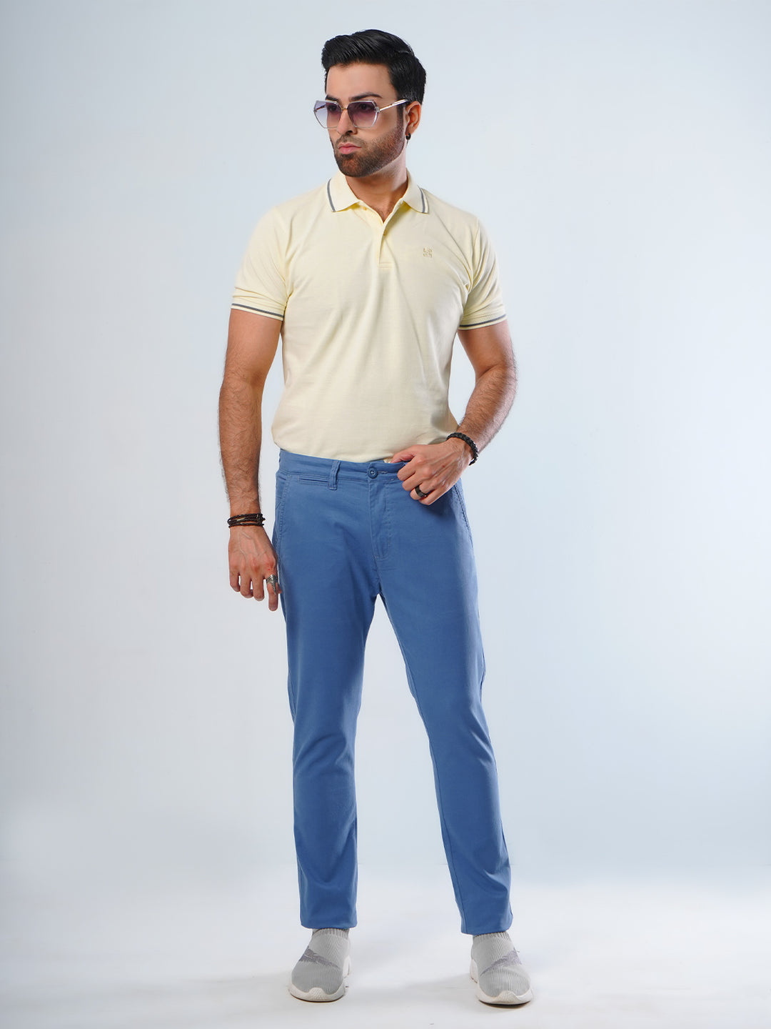 Royal Blue Plain Cotton Chino Pant-29