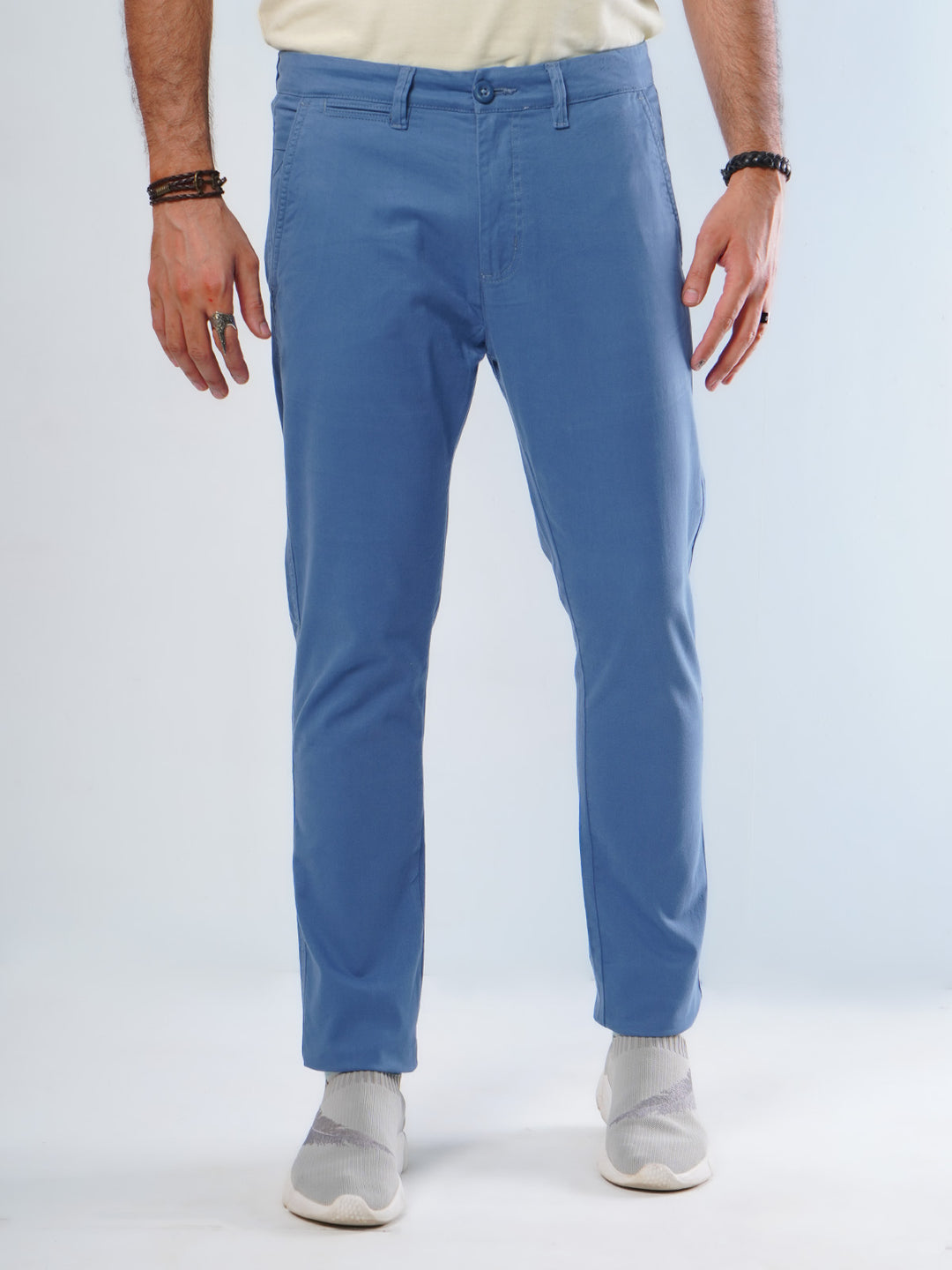 Royal Blue Plain Cotton Chino Pant-29