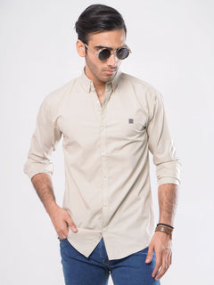 Fawn Plain Button Down Casual Shirt (CSB-017)