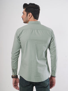 Grey Plain Button Down Casual Shirt (CSB-52)