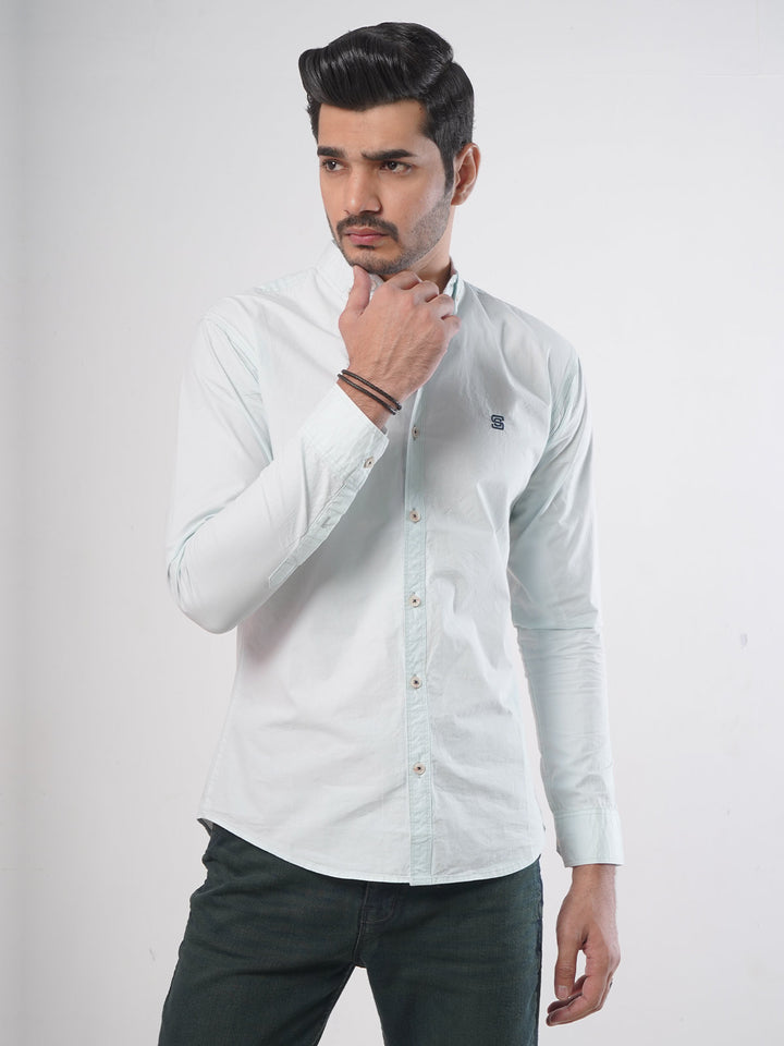 Light Blue Plain Button Down Casual Shirt (CSB-56)