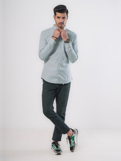 Grey Plain Button Down Casual Shirt (CSB-63)