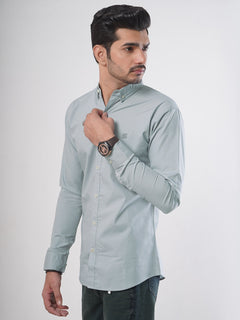 Grey Plain Button Down Casual Shirt (CSB-63)