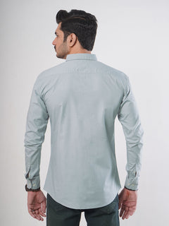 Grey Plain Button Down Casual Shirt (CSB-63)