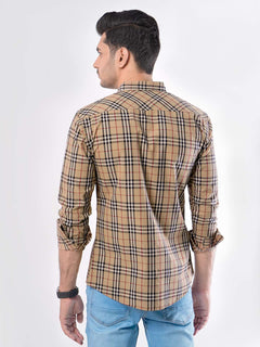 Multi Check Button Down Casual Shirt (CSC-001)