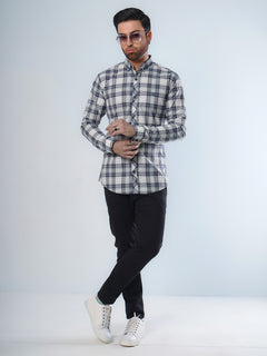 Multi Color Check Button Down Casual Shirt (CSC-056)