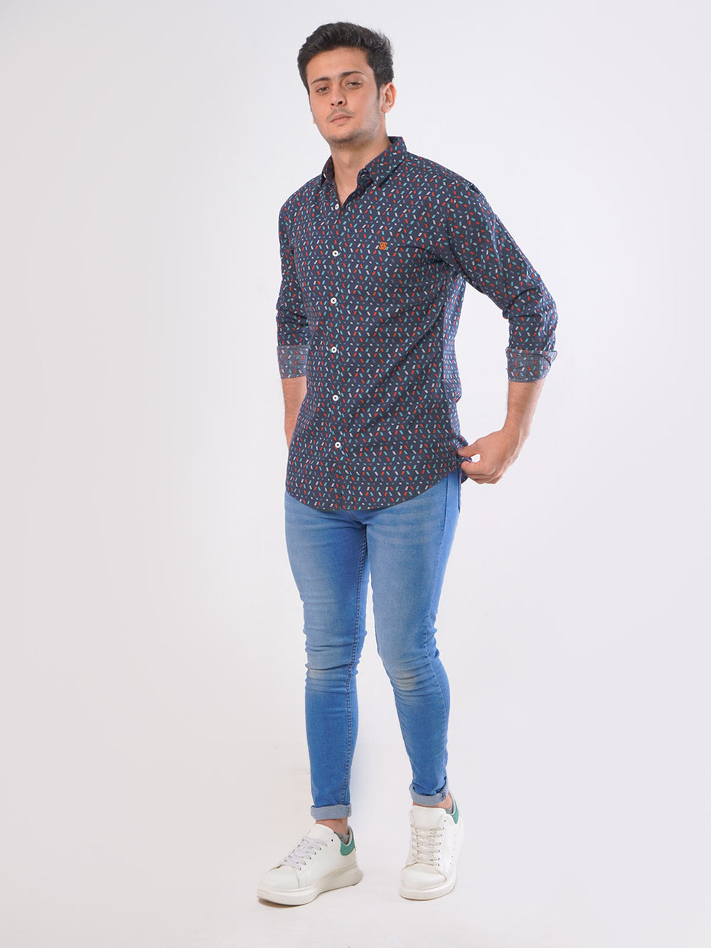 Multi Colors Printed Casual Shirt (CSP-017)