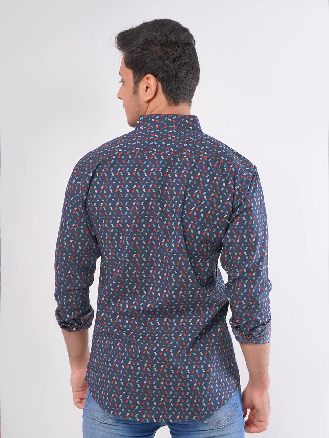 Multi Colors Printed Casual Shirt (CSP-017)