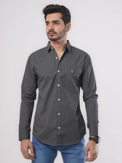 Black & White Printed Casual Shirt (CSP-103)