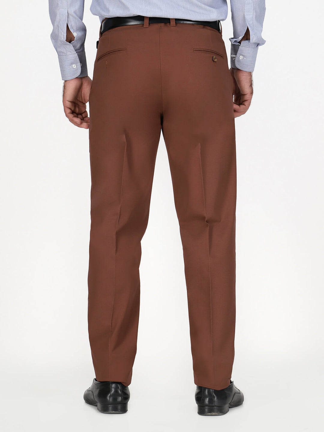 Dark Brown Wrinkle Free Trouser (CTR-87)