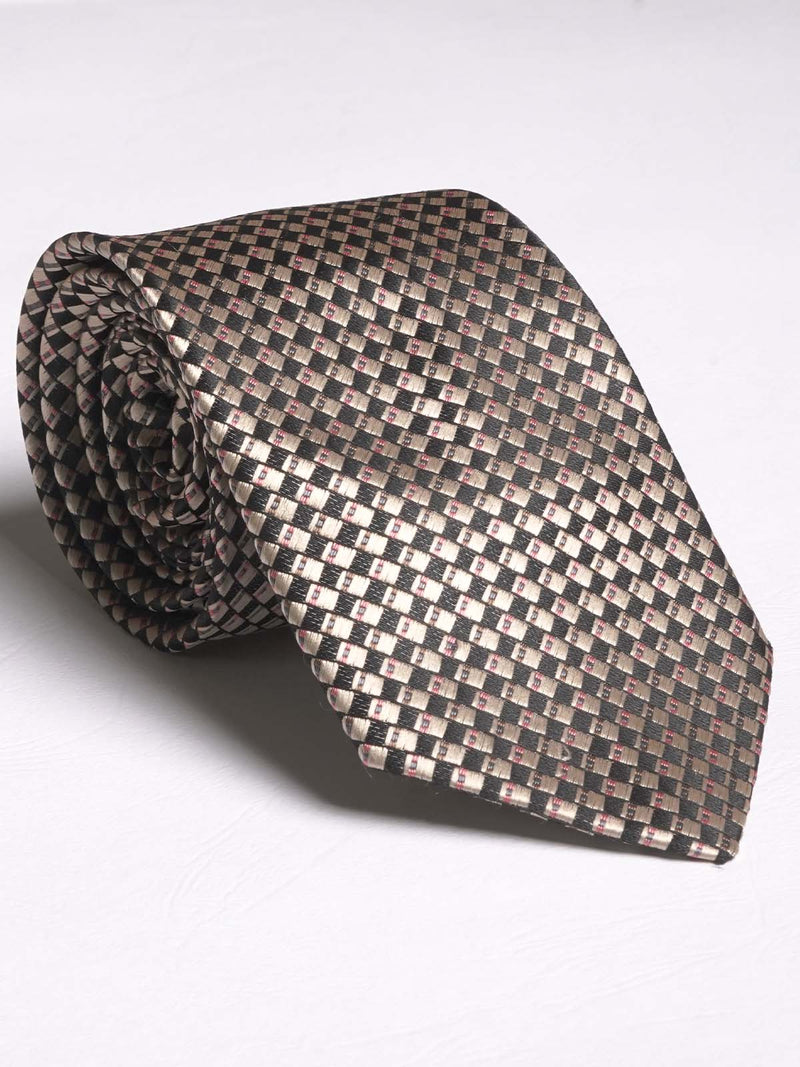 Camel Textured Plain Tie (TIE-554)