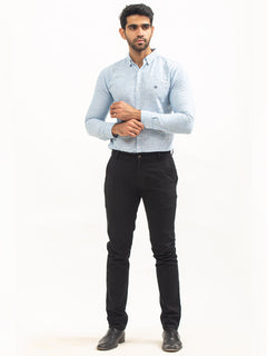 Black Plain Cotton Chino-19