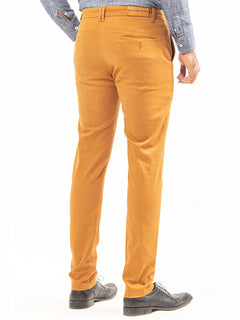 Mustard Plain Cotton Chino-19